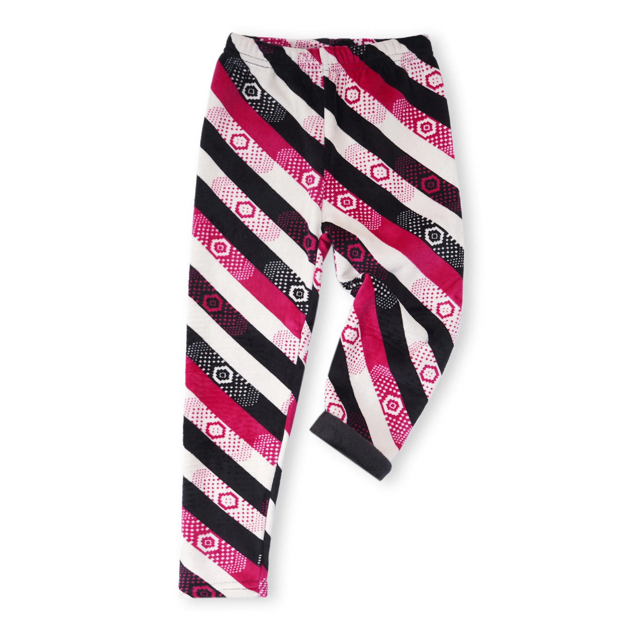 Kids Velvet Tights Multicolor Stripes - Sunshine - Image 5