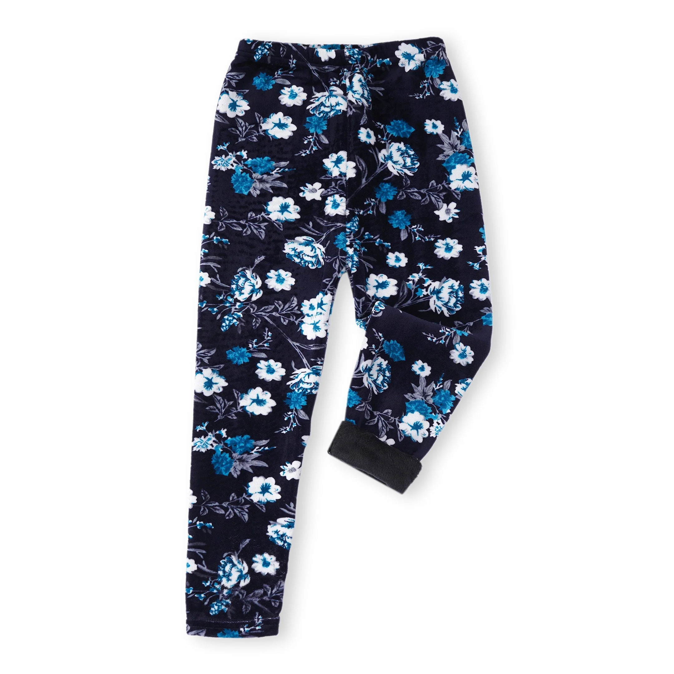 Kids Velvet Tights Navy Blue Flower - Sunshine - Image 6