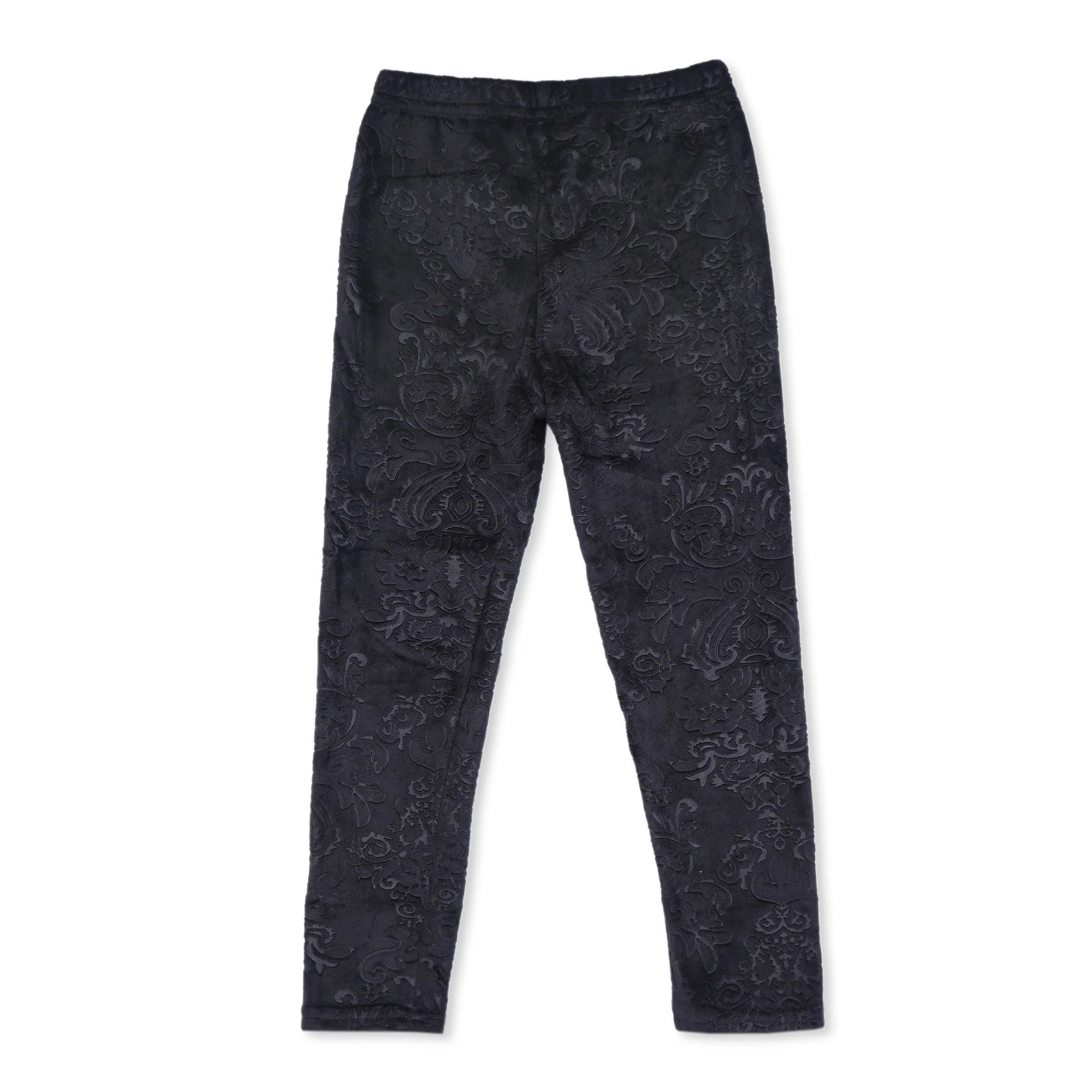 Kids Velvet Tights Printed Black - Sunshine - Image 3