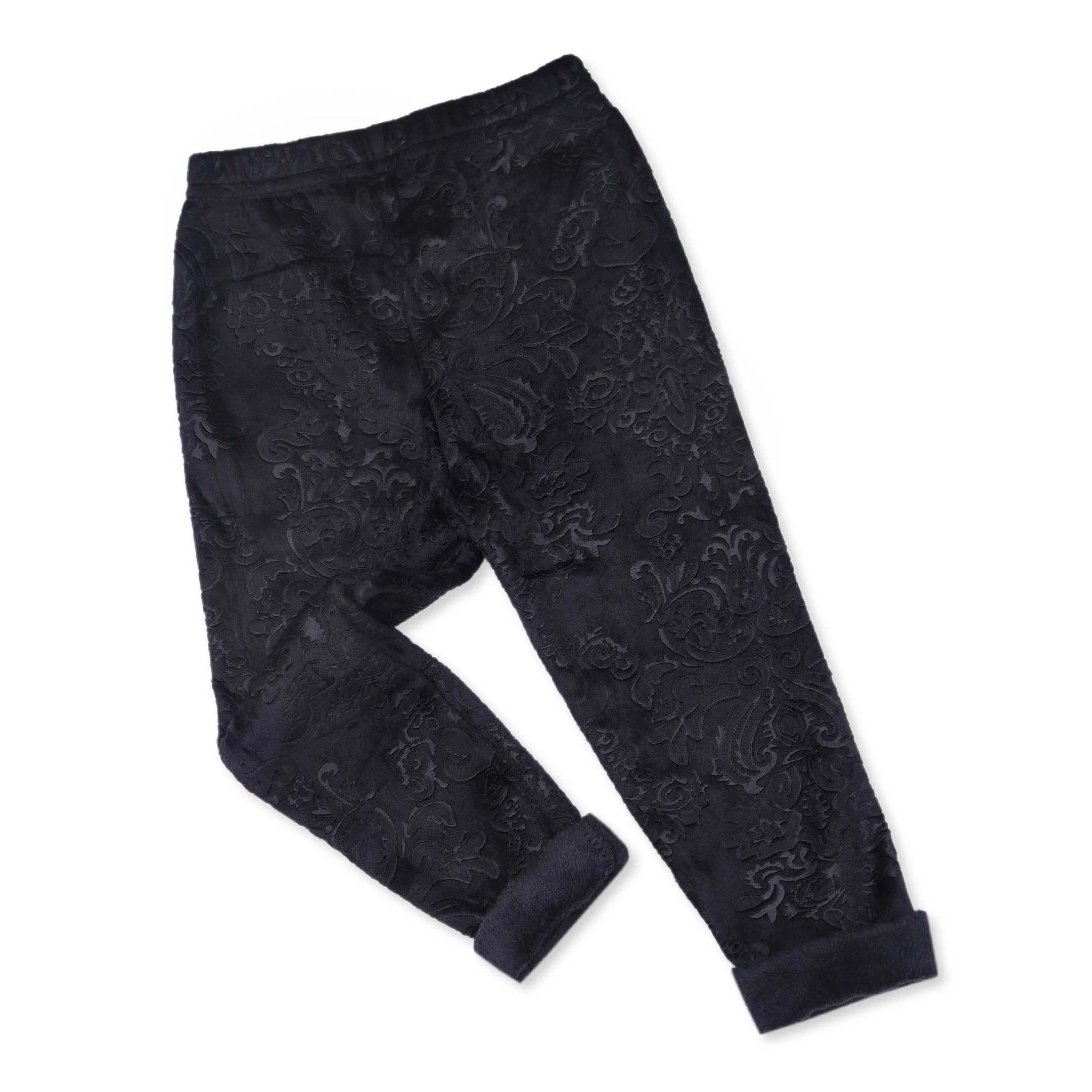 Kids Velvet Tights Printed Black - Sunshine - Image 5