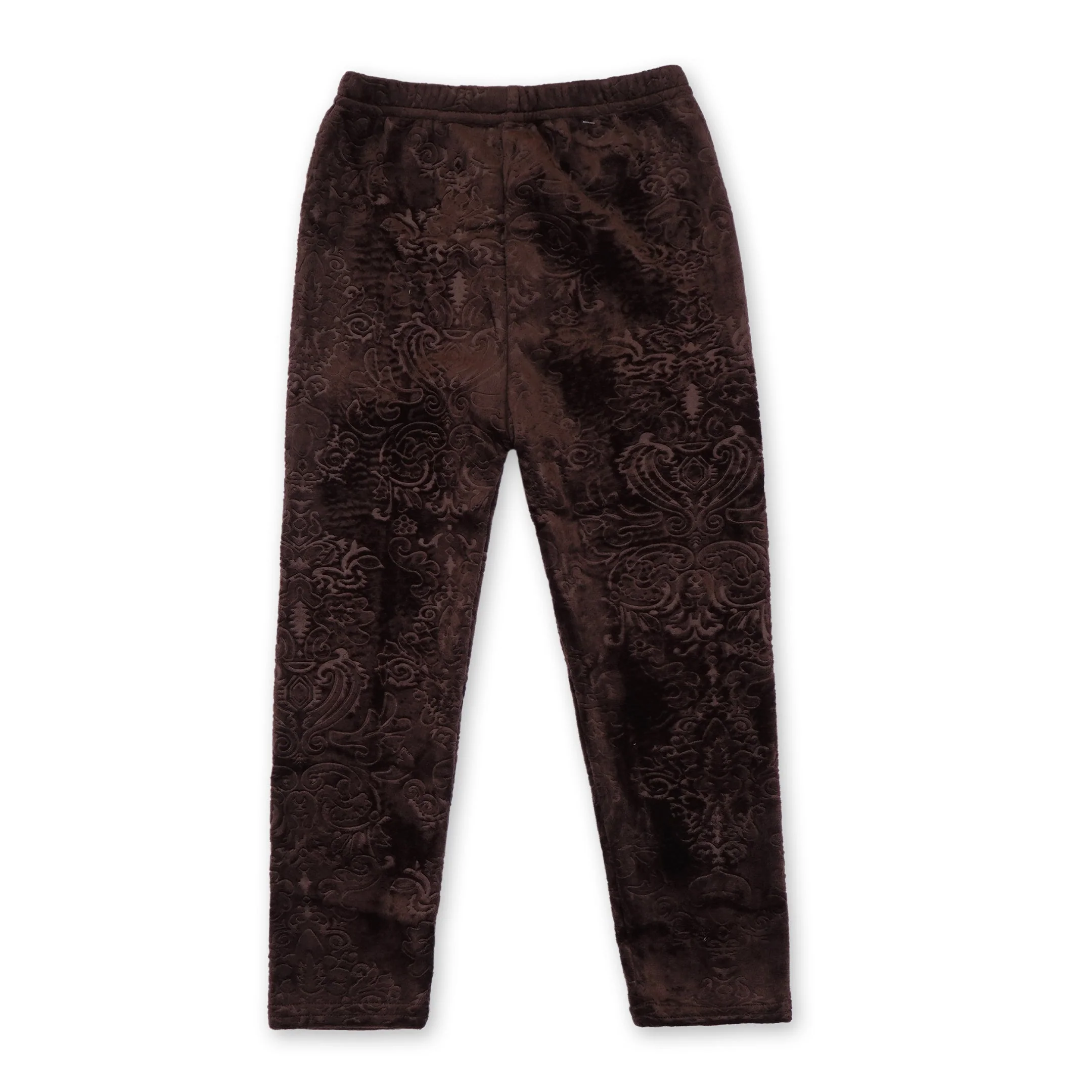 Kids Velvet Tights Printed Brown - Sunshine - Image 3