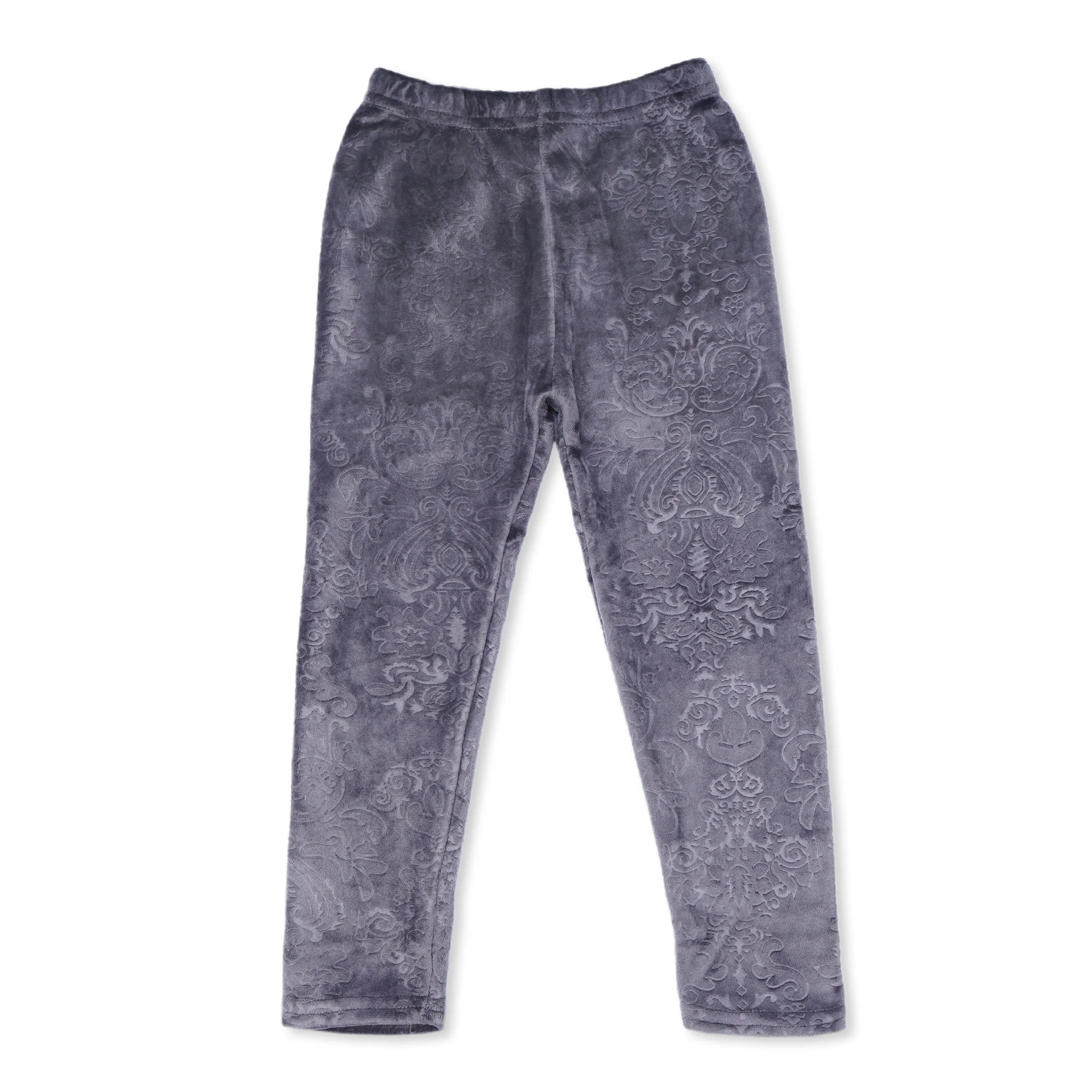 Kids Velvet Tights Printed Grey - Sunshine - Image 3