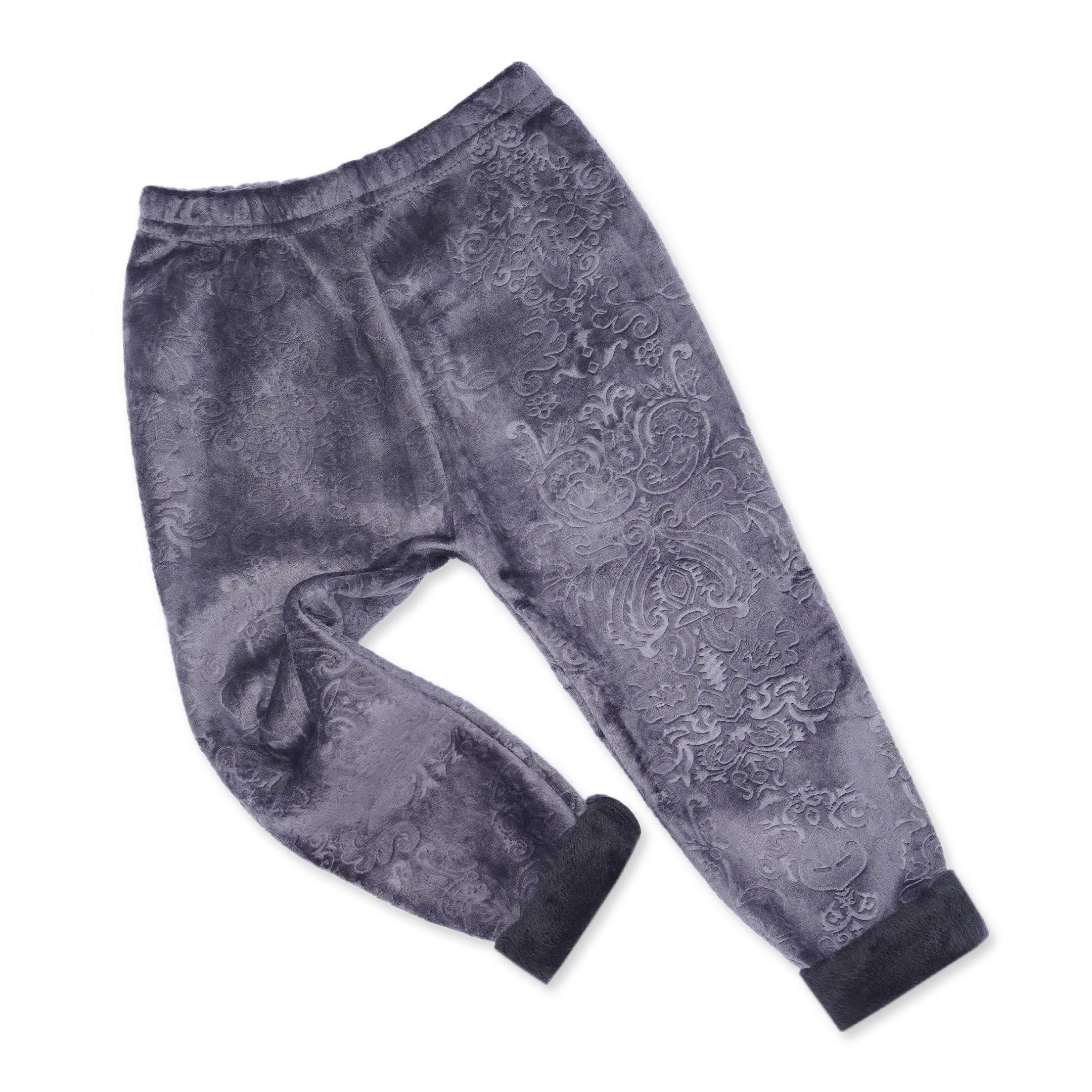 Kids Velvet Tights Printed Grey - Sunshine - Image 5
