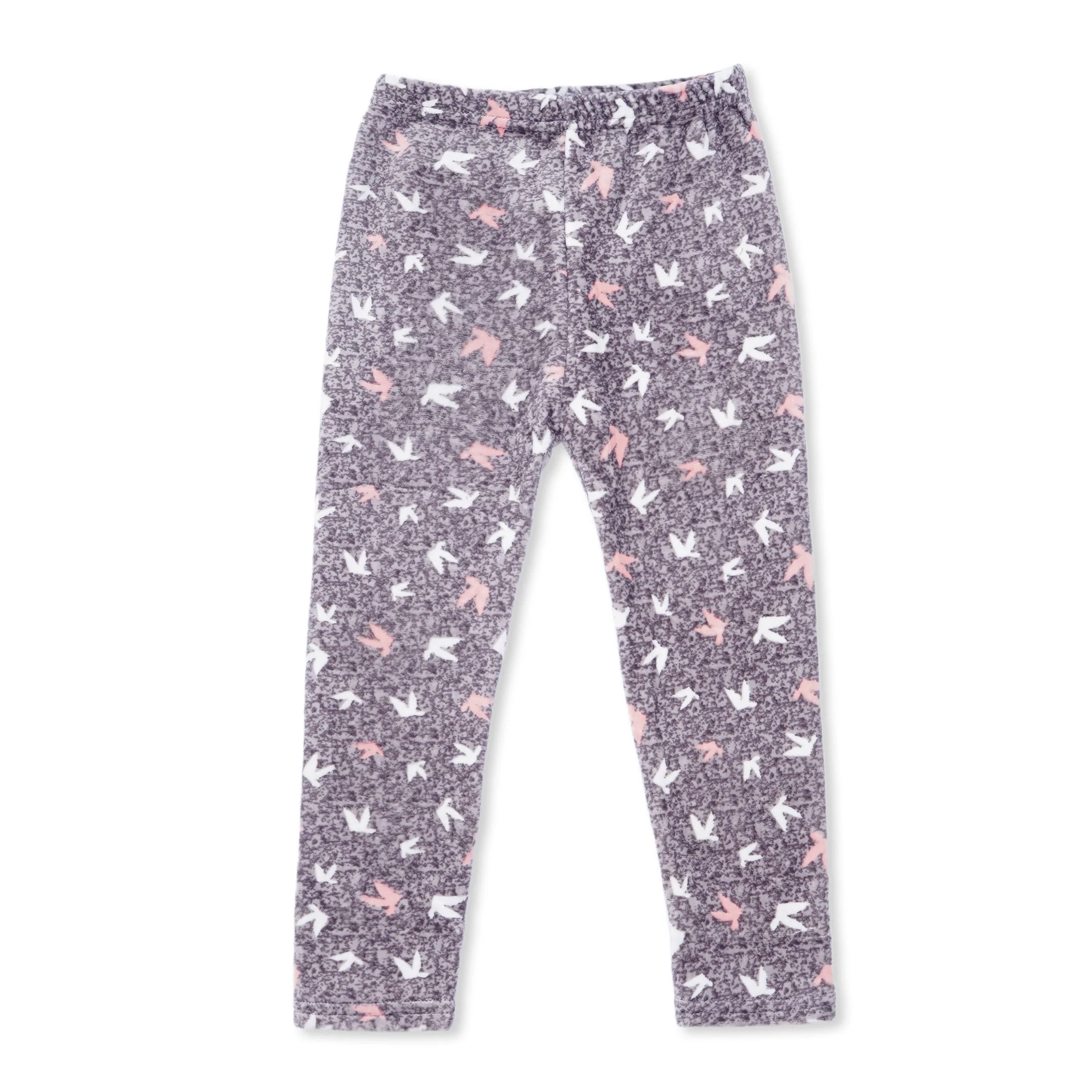 Kids Velvet Tights Printed Grey - Sunshine - Image 3