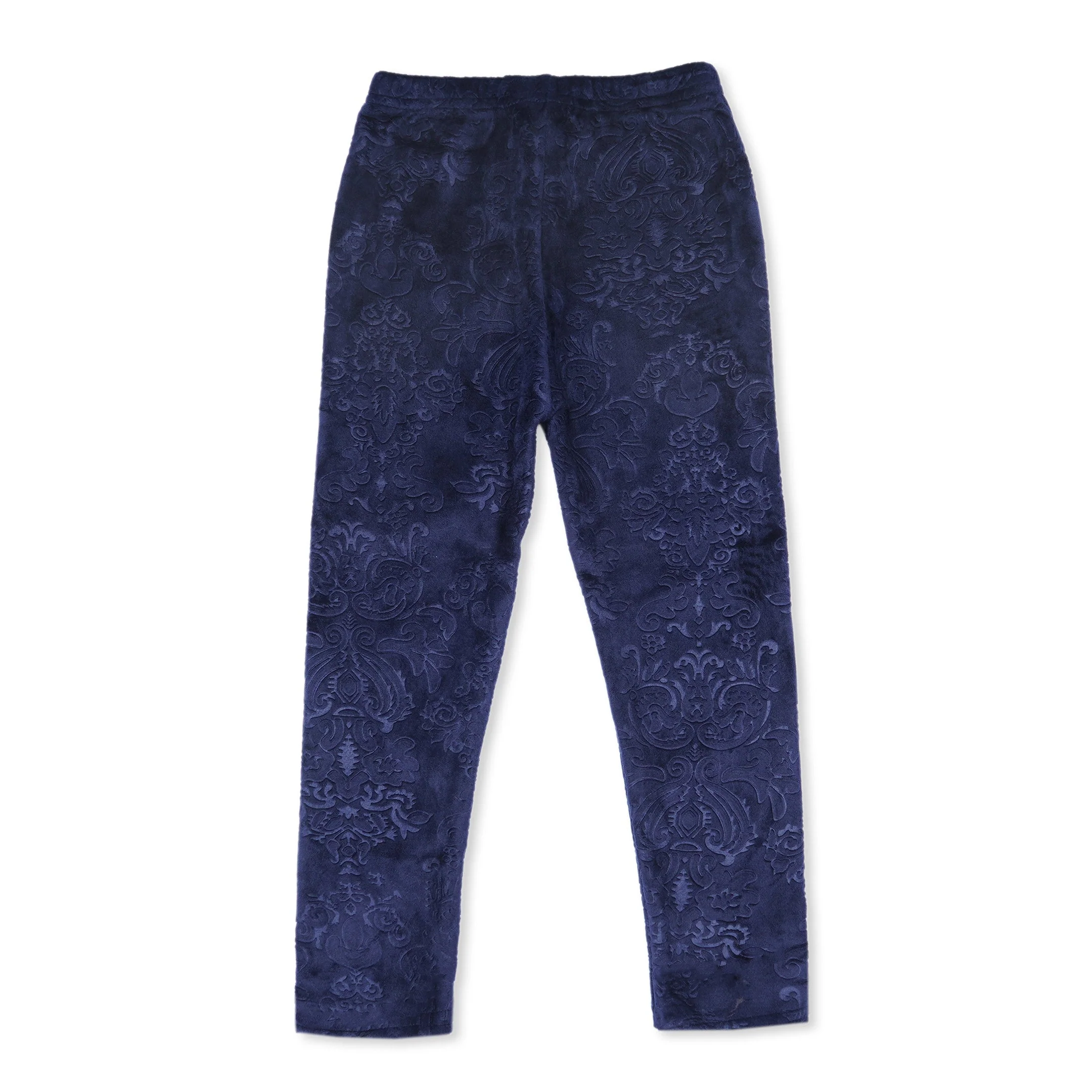 Kids Velvet Tights Printed Navy Blue - Sunshine - Image 3