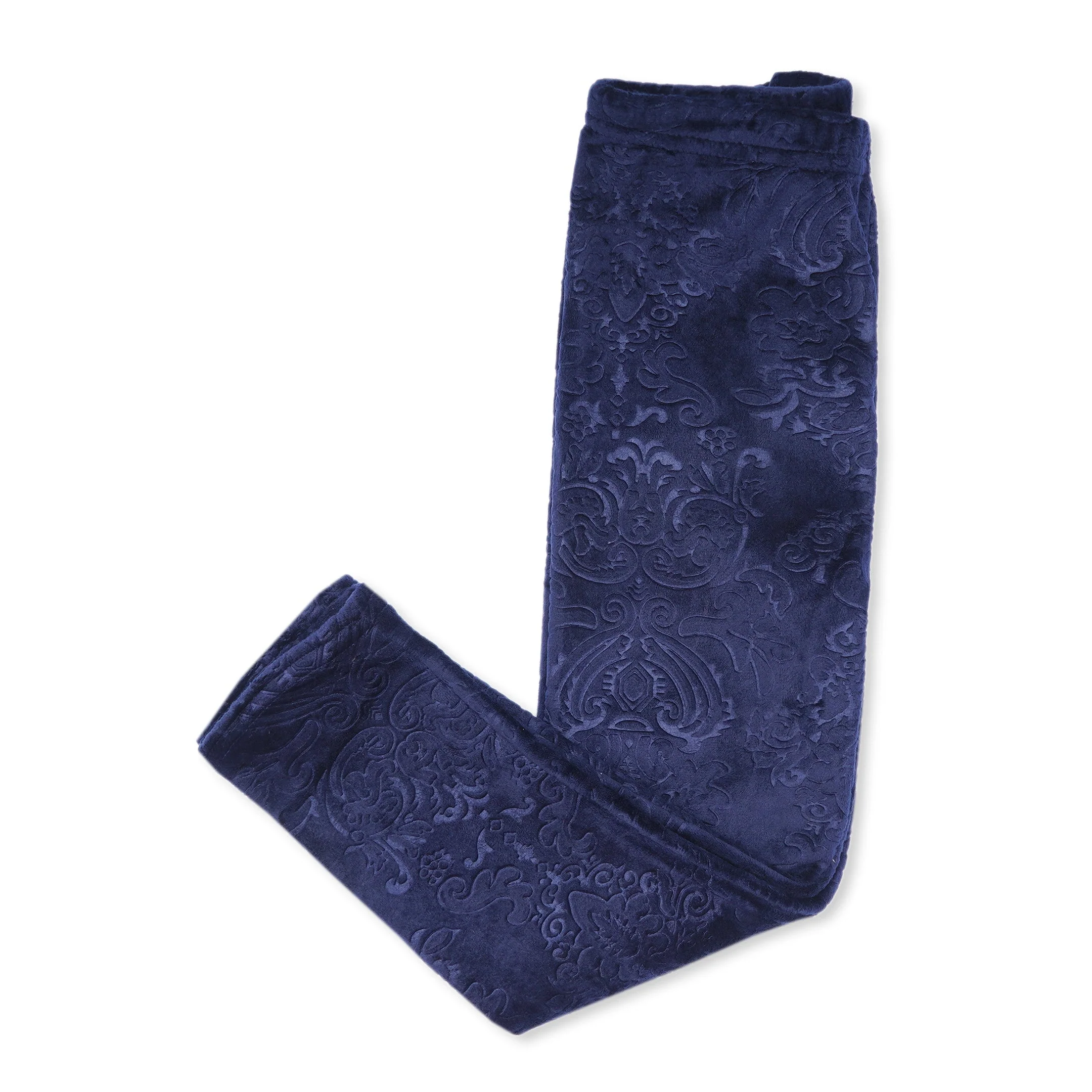 Kids Velvet Tights Printed Navy Blue - Sunshine - Image 4