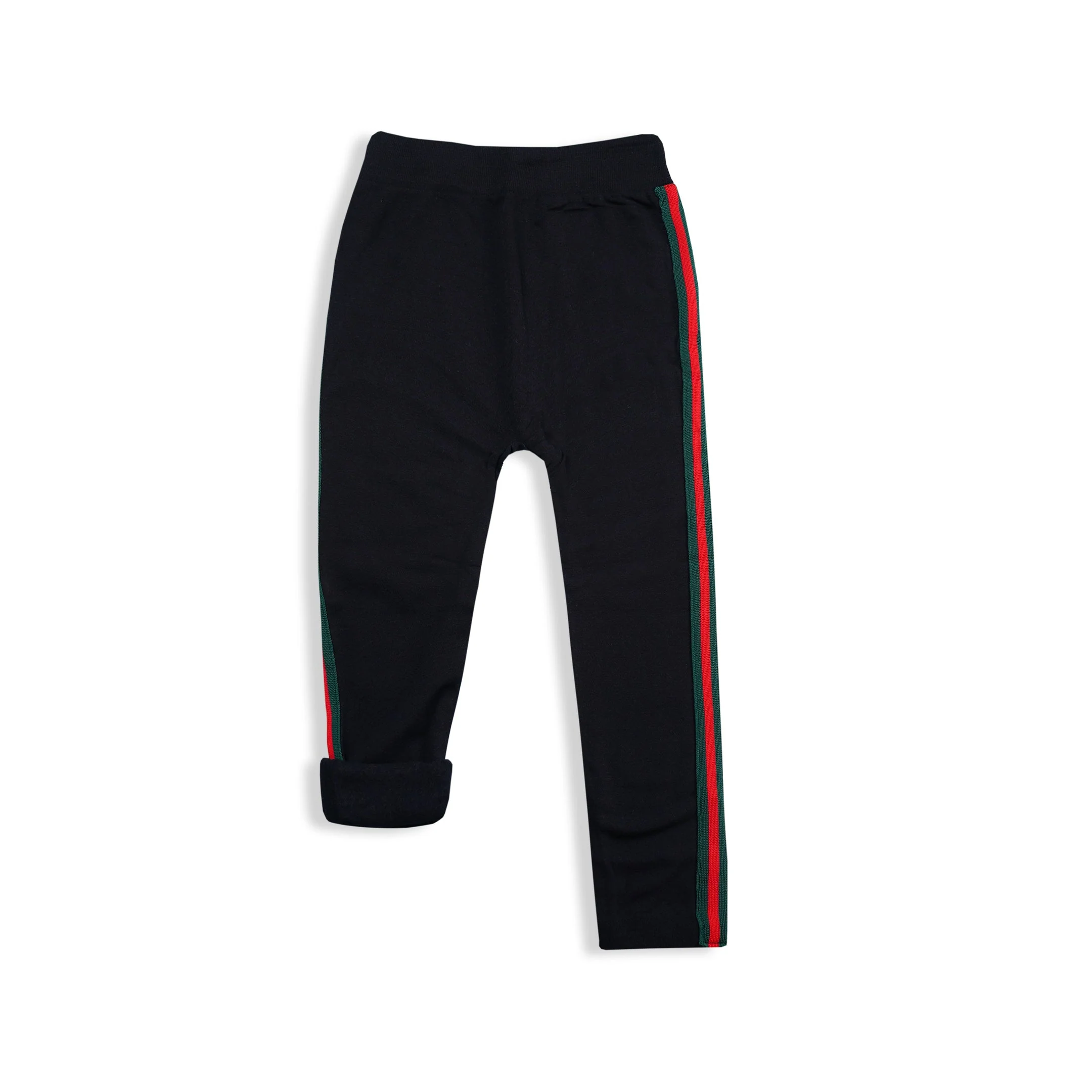 Kids Velvet Tights Printed Red & Green - Sunshine - Image 4