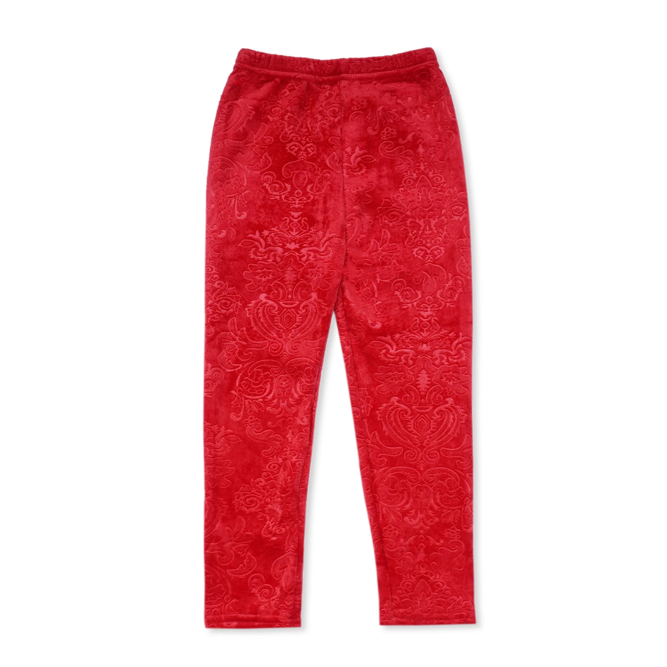 Kids Velvet Tights Printed Red - Sunshine - Image 3