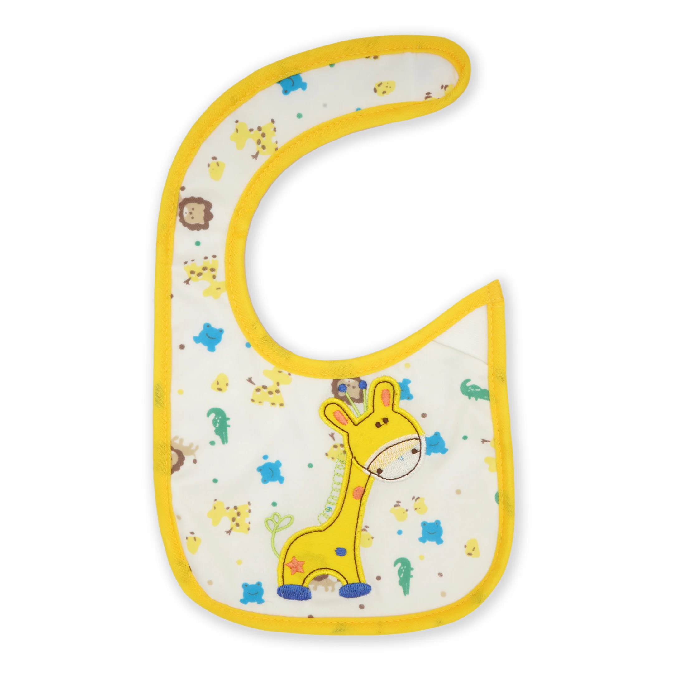 Little One Baby Bib Giraffe Yellow