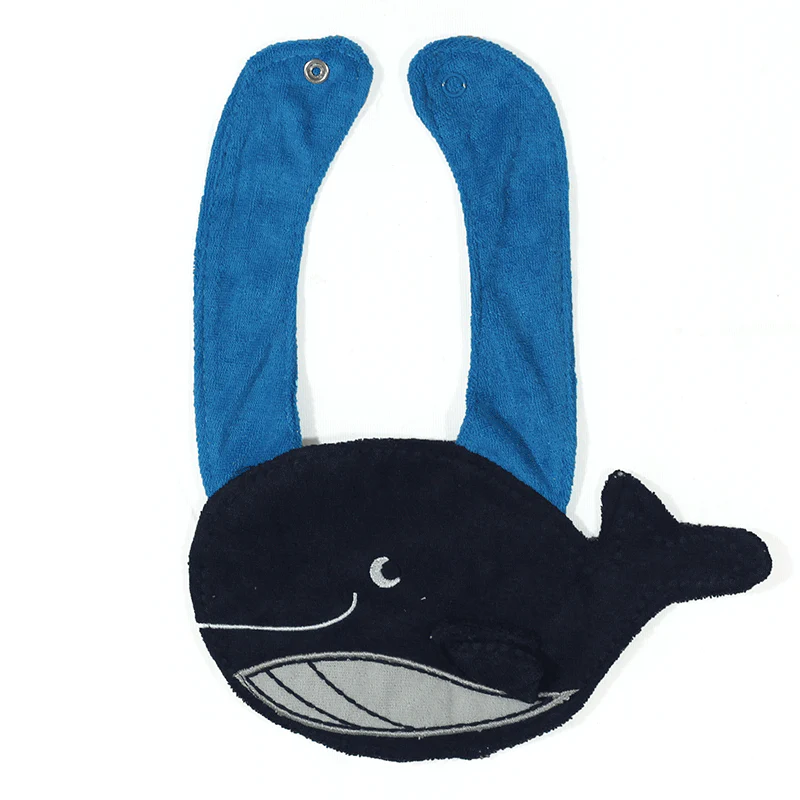 Baby Character Bib Whale Blue - Sunshine - Image 2