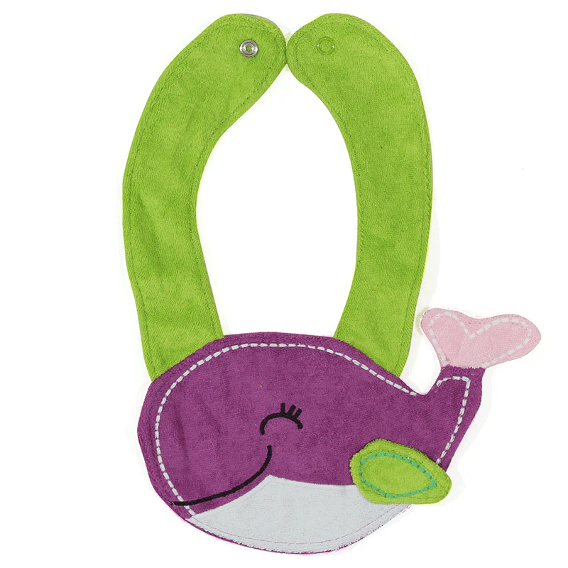 Baby Character Bib Whale Purple -Sunshine - Image 3