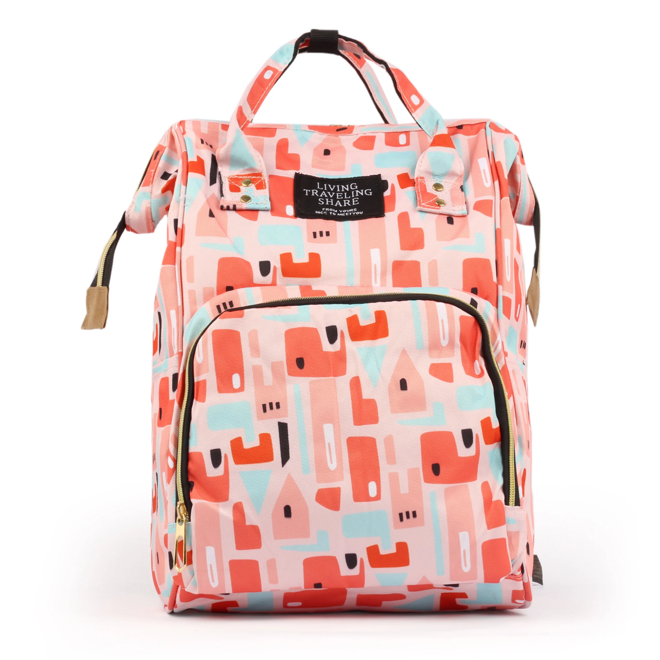 Baby Diaper Bag (Waterproof) Pink - Sunshine