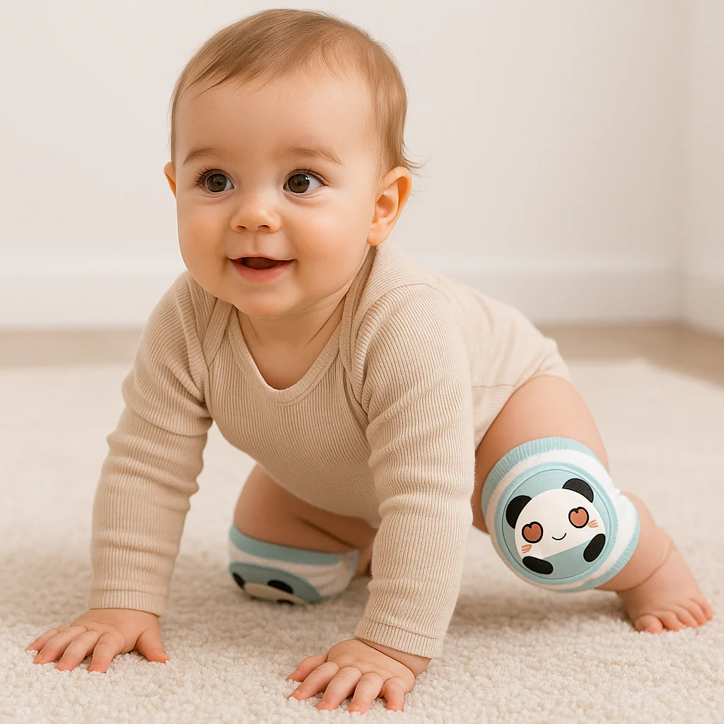 Baby Knee Pads Panda Blue - Sunshine