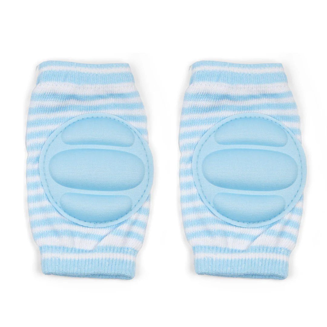 Baby Knee Pads Stripes Light Blue - Sunshine