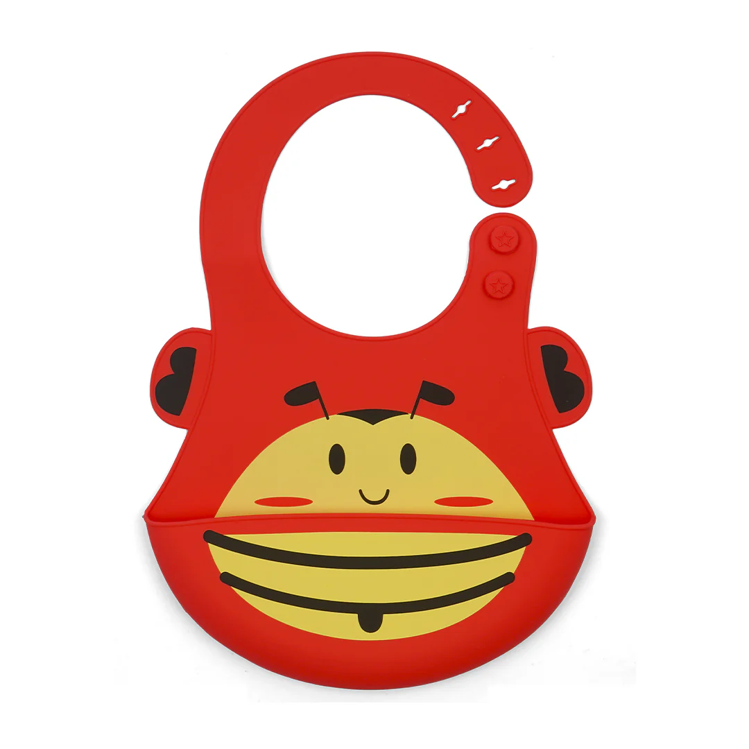 Baby Plastic Bib Bee Red - Sunshine - Image 3