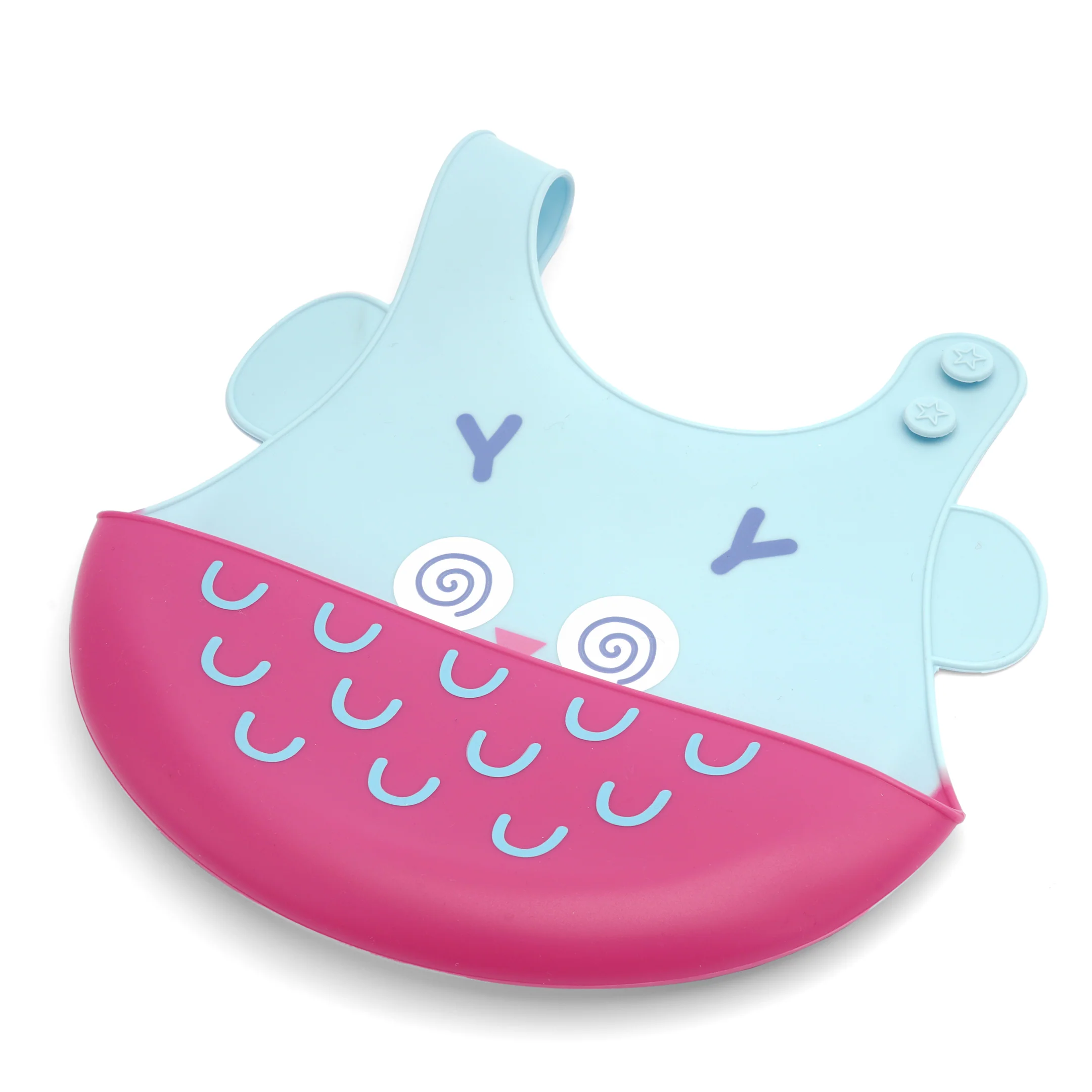 Baby Plastic Bib Owl Blue - Sunshine - Image 5