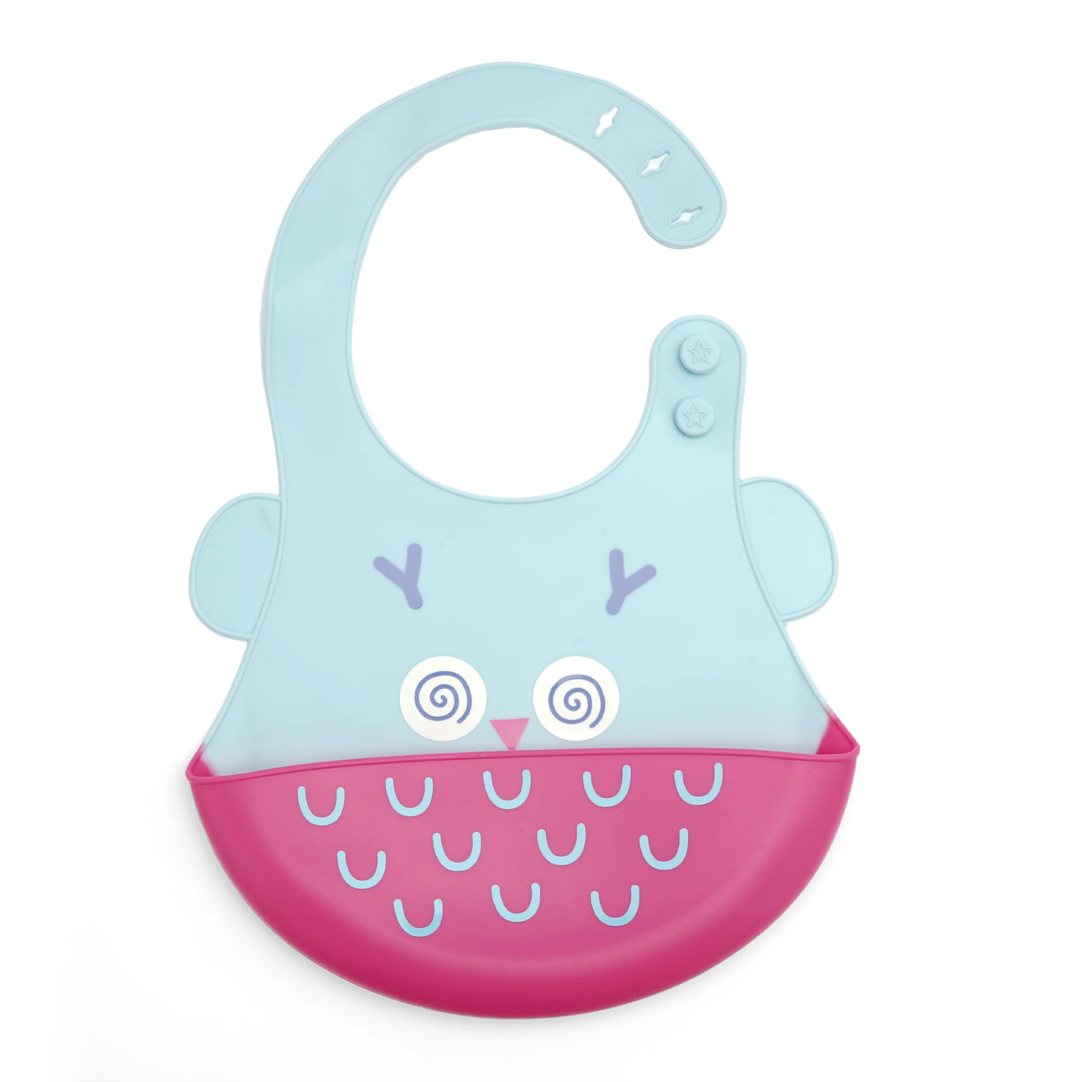 Baby Plastic Bib Owl Blue - Sunshine - Image 6