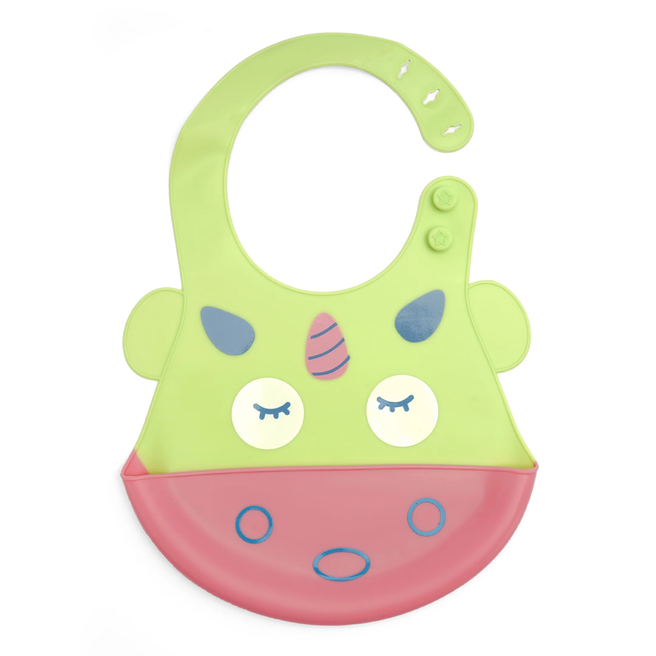 Baby Plastic Bib Unicorn Green - Sunshine - Image 2