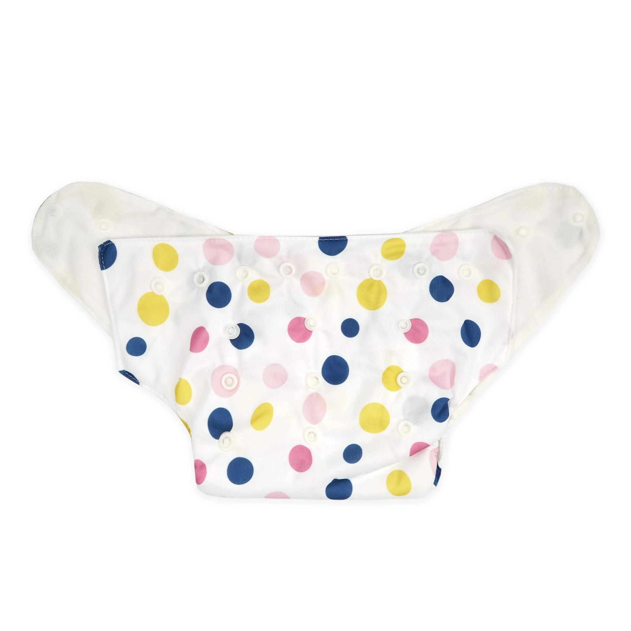 Baby Reusable Nappy Printed Multi Pink Dots - Sunshine - Image 2