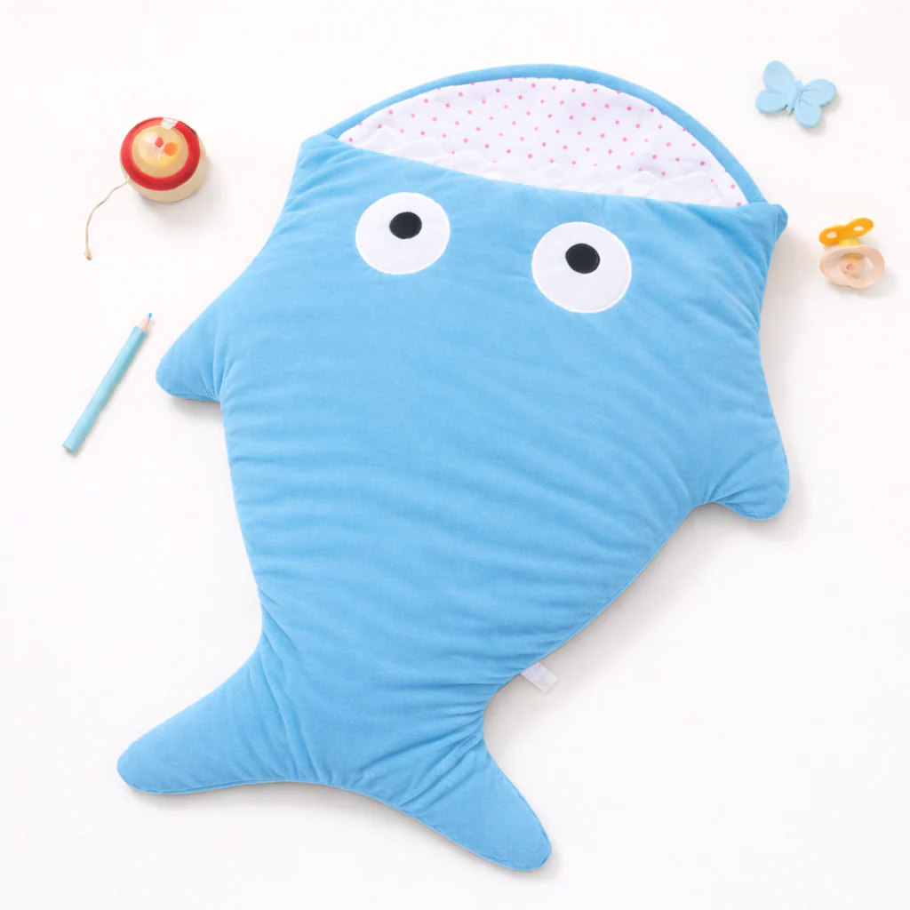 Baby Shark Sleeping Bag Light Blue - Sunshine