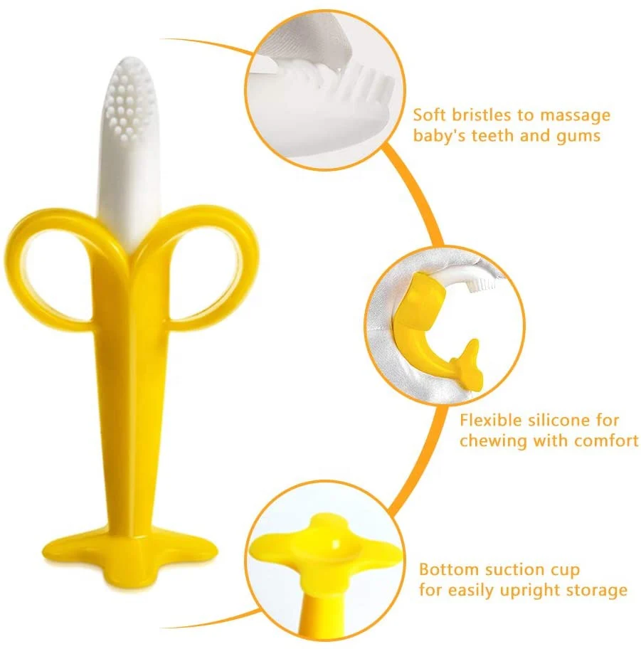 Baby Bendable Banana Teether Pink - Sunshine - Image 3