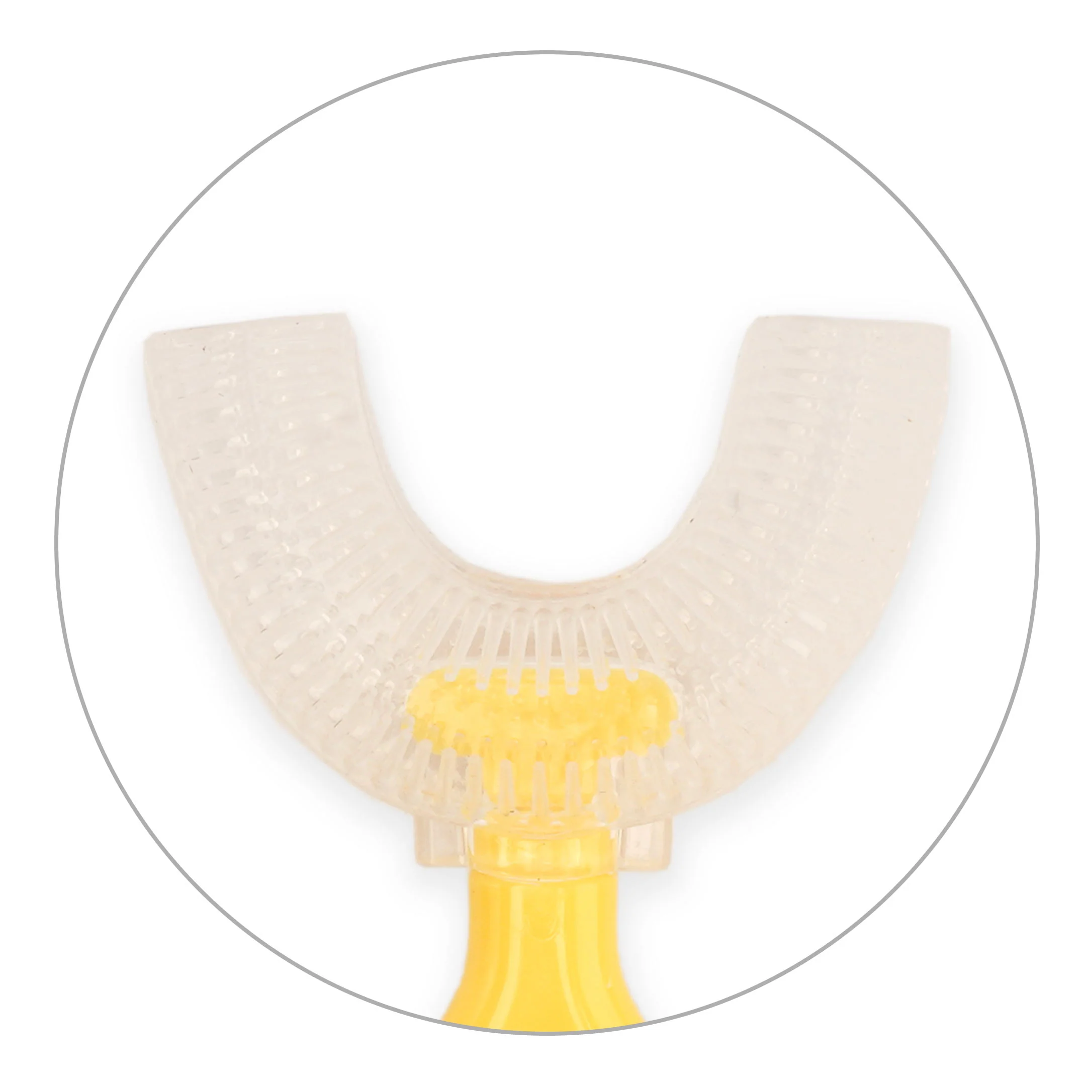 Kids U-Shape Toothbrush Penguin Yellow - Sunshine - Image 3