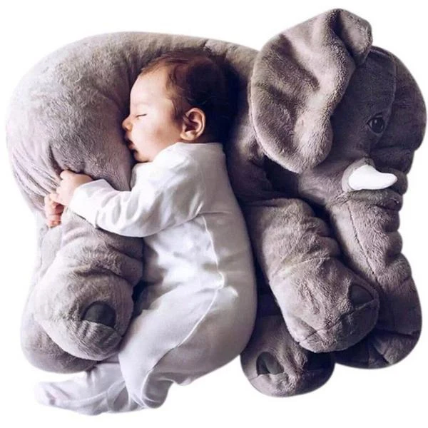 Stuffed Elephant Baby Pillow Grey - Sunshine - Image 3