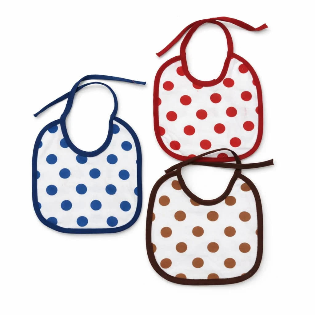 Little Star 3Pcs Bib Set Dots Multicolor