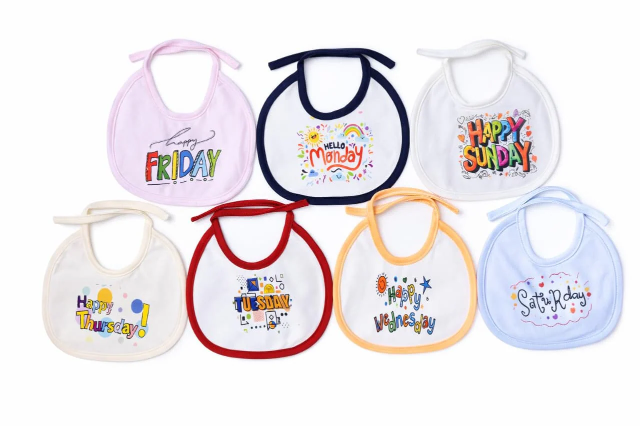 Little Star 7Pcs Bib Set Monday To Sunday