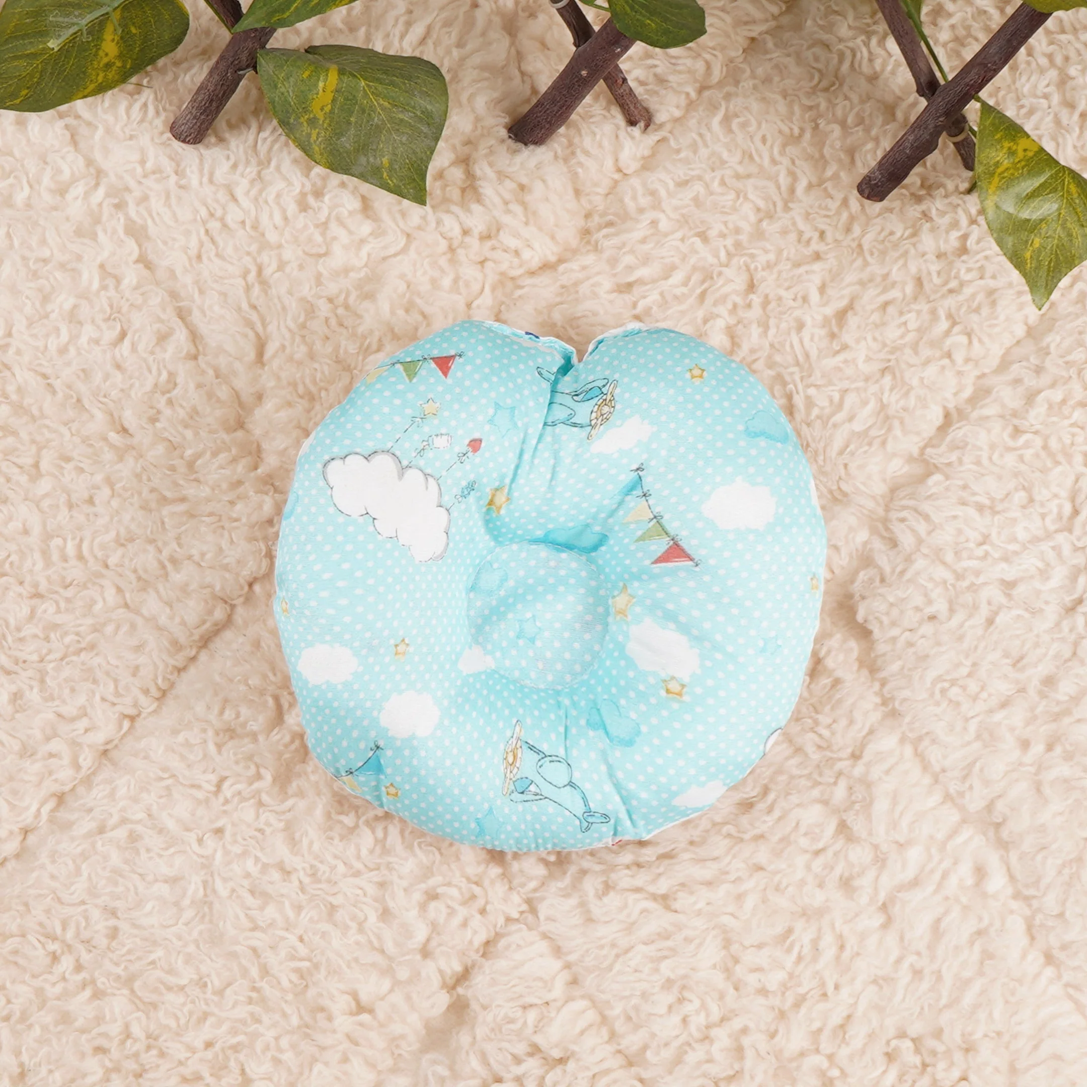 Little Star Baby 2Pcs Carry Nest Set Printed Sea Green - Image 2