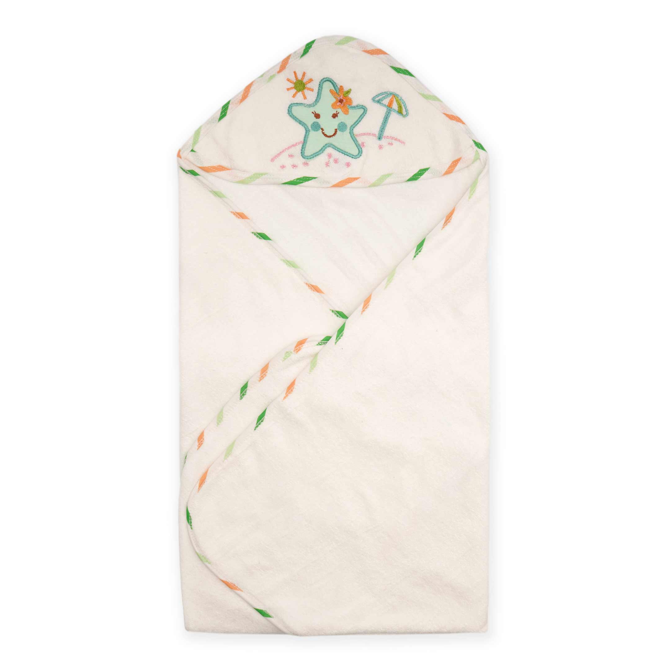 Little Star Baby Bath Towel 5 Pcs Green Star - Image 2