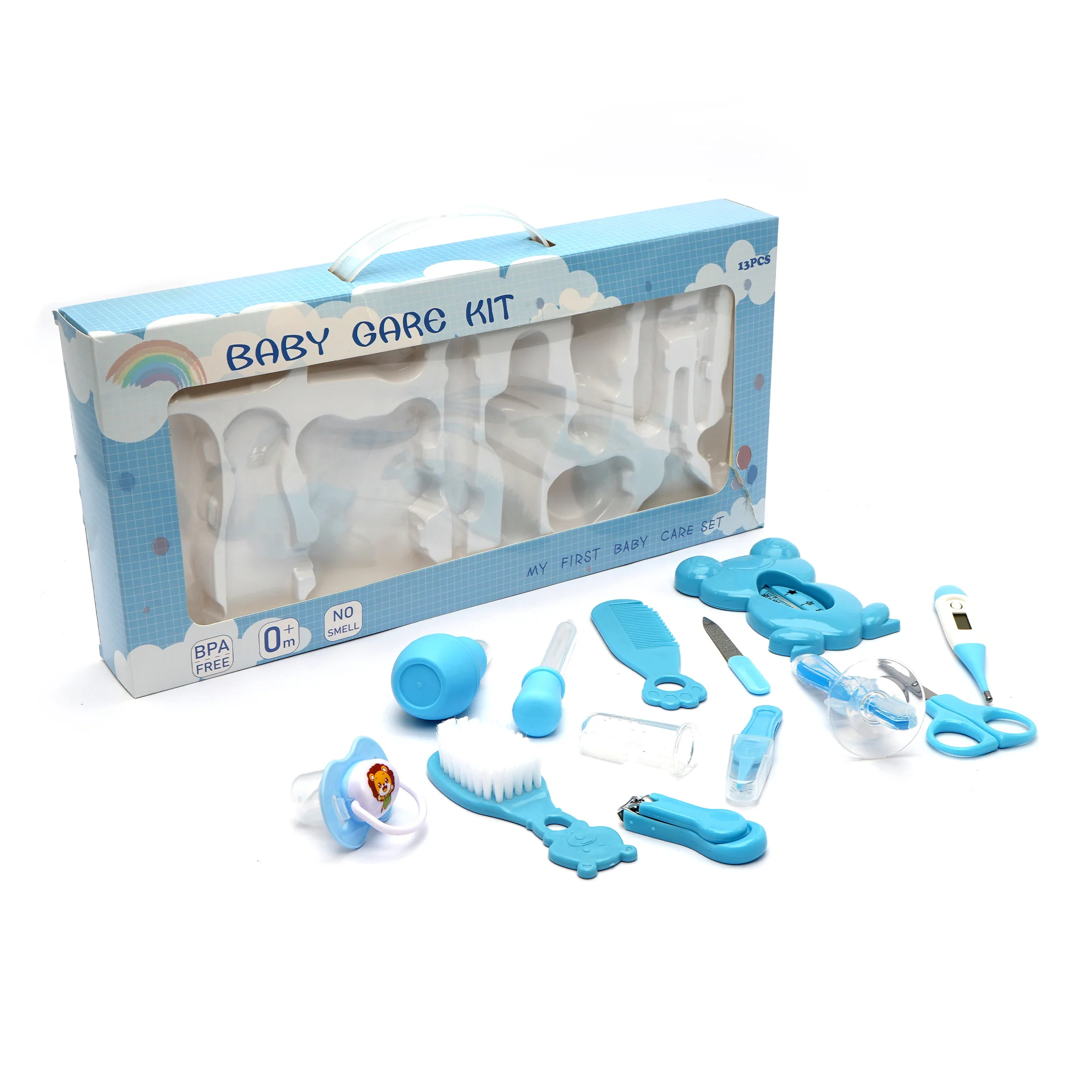 Baby Care Grooming Kit Blue (13Pcs) - Sunshine