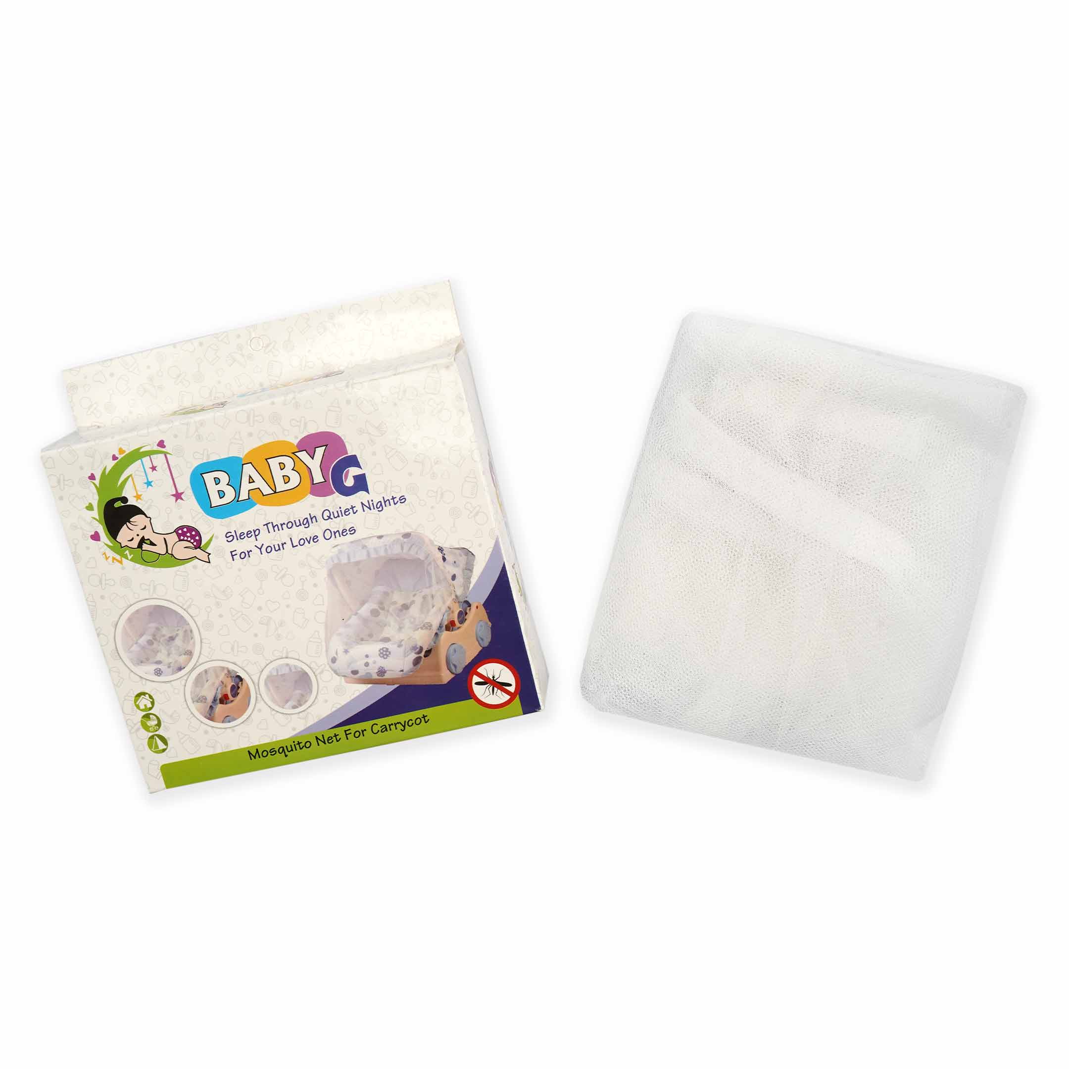 Little Star Baby Mosquito Net For Carrycot White