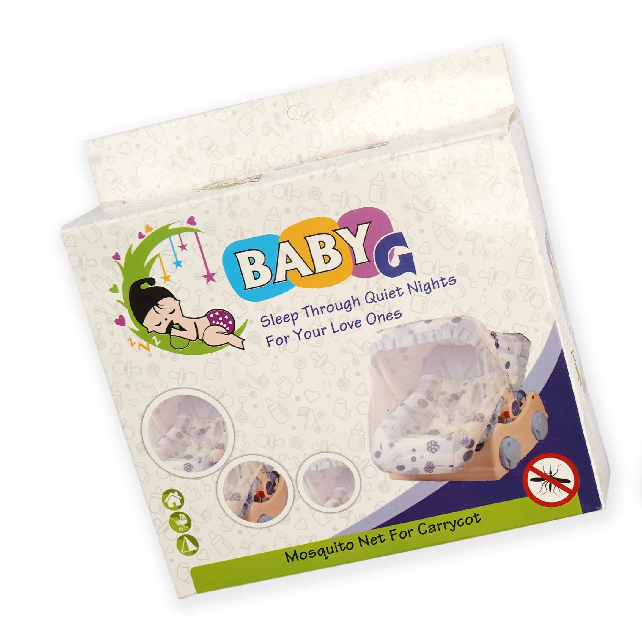 Little Star Baby Mosquito Net For Carrycot White - Image 3