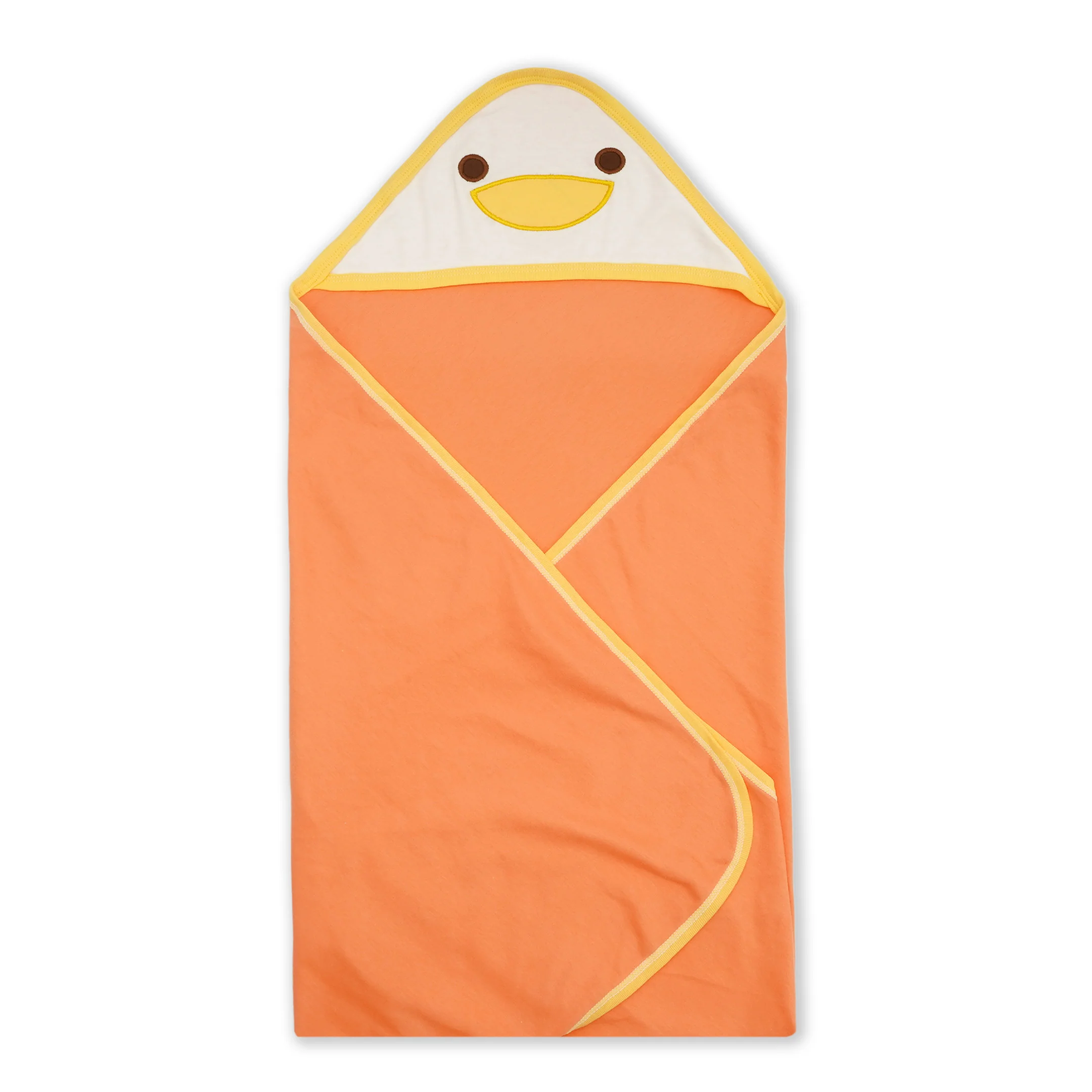 Little Star Baby Pack Of 2 Bodysuit With Hooded Sheet Duck Pink (0-6 Months) - Image 4