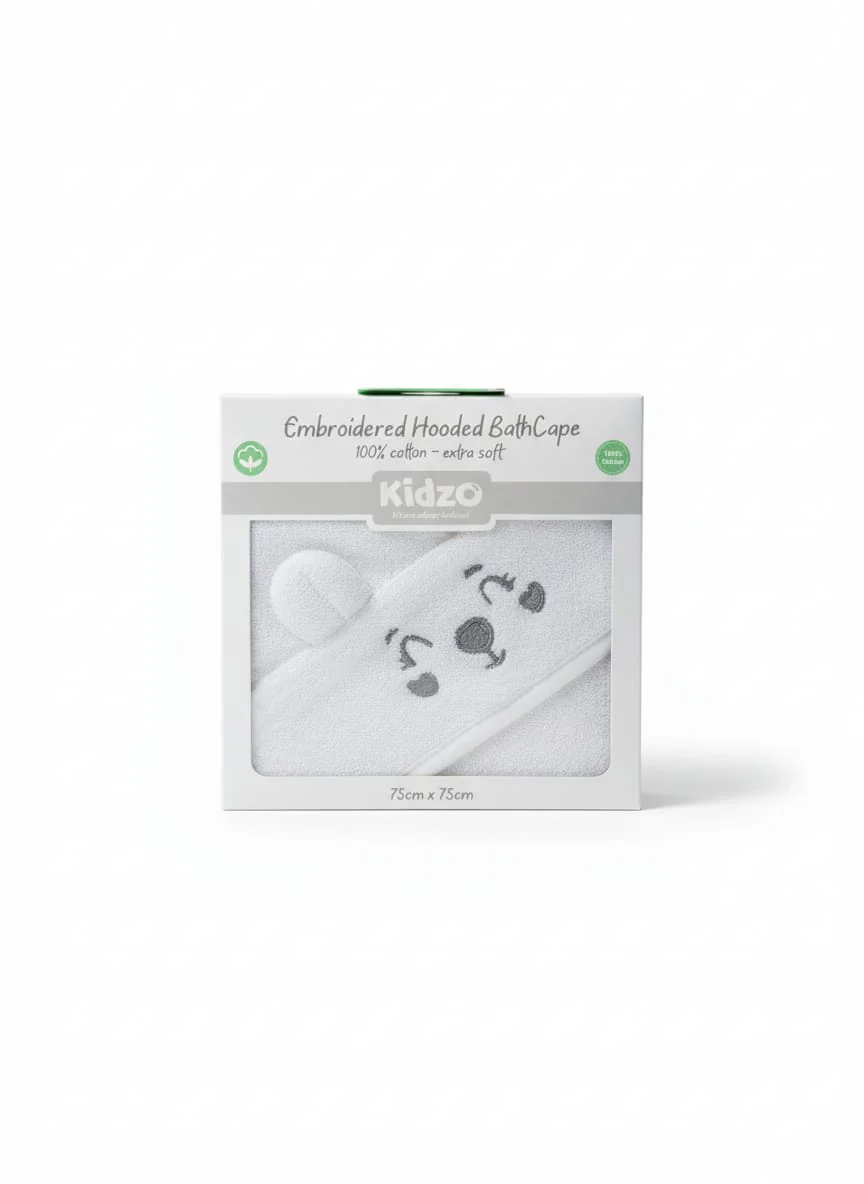little Star Hooder Bath Towel White Bear