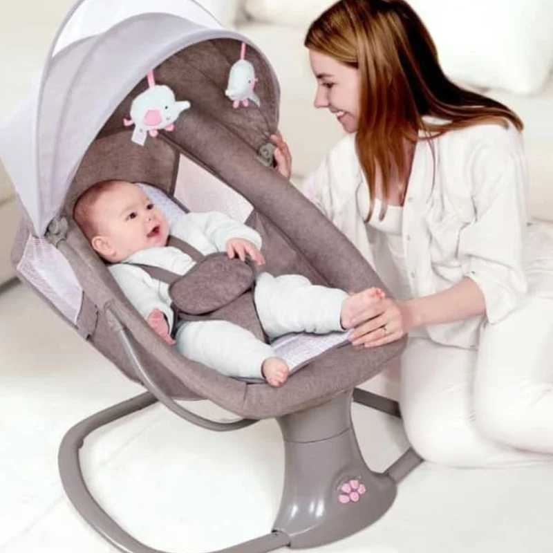 Mastela 3-In-1 Deluxe Multi-Functional Bassinet Grey Pink - Sunshine - Image 2