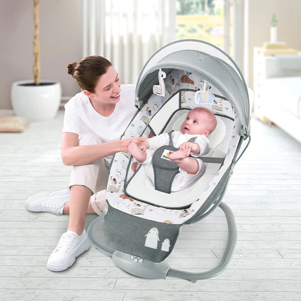 Mastela 3in1 Multi-Functional Bassinet Printed Dark Grey - Image 7