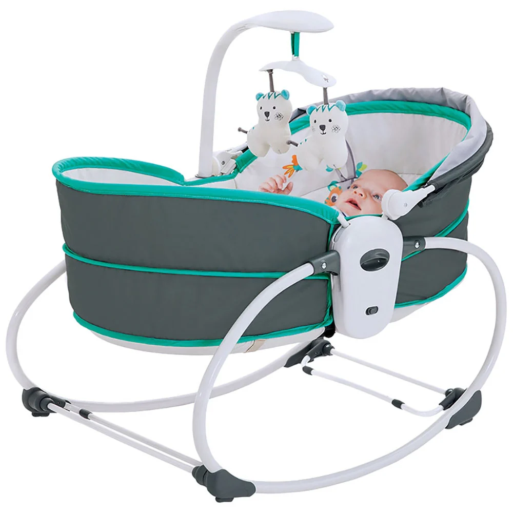Mastela 5 In 1 Rocker Bassinet Grey & Blue