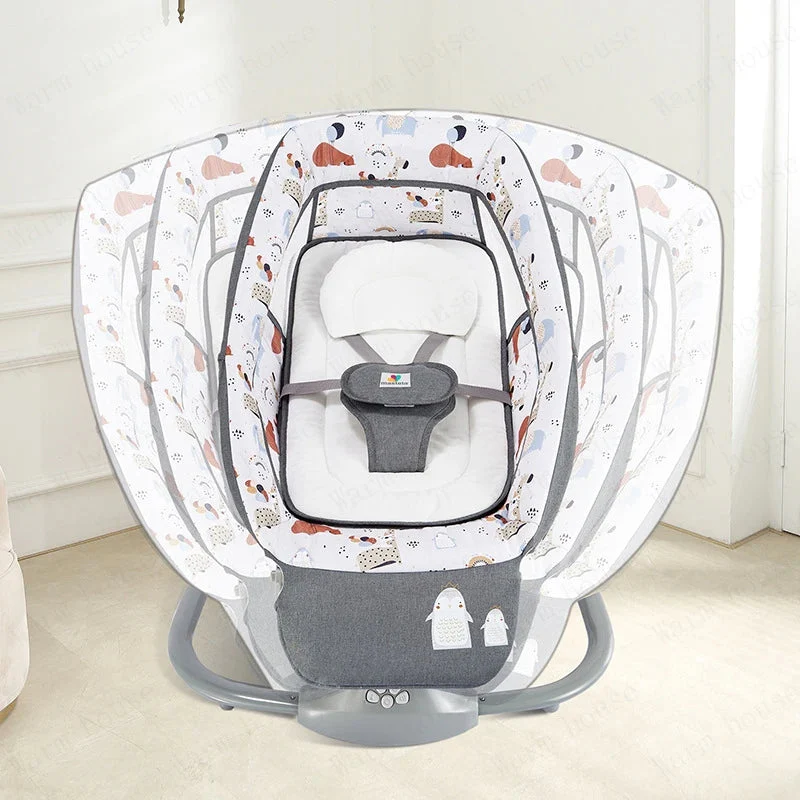 Mastela Baby 3in1 Baby Electric Swing Bear Grey - Image 4