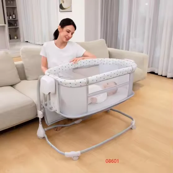 Mastela Baby Bedside 3in1 Electric Swing Icelandic Blue Grey - Image 2