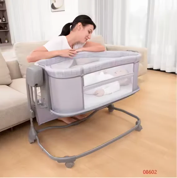 Mastela Baby Bedside 3in1 Electric Swing Icelandic Blue Grey - Image 3