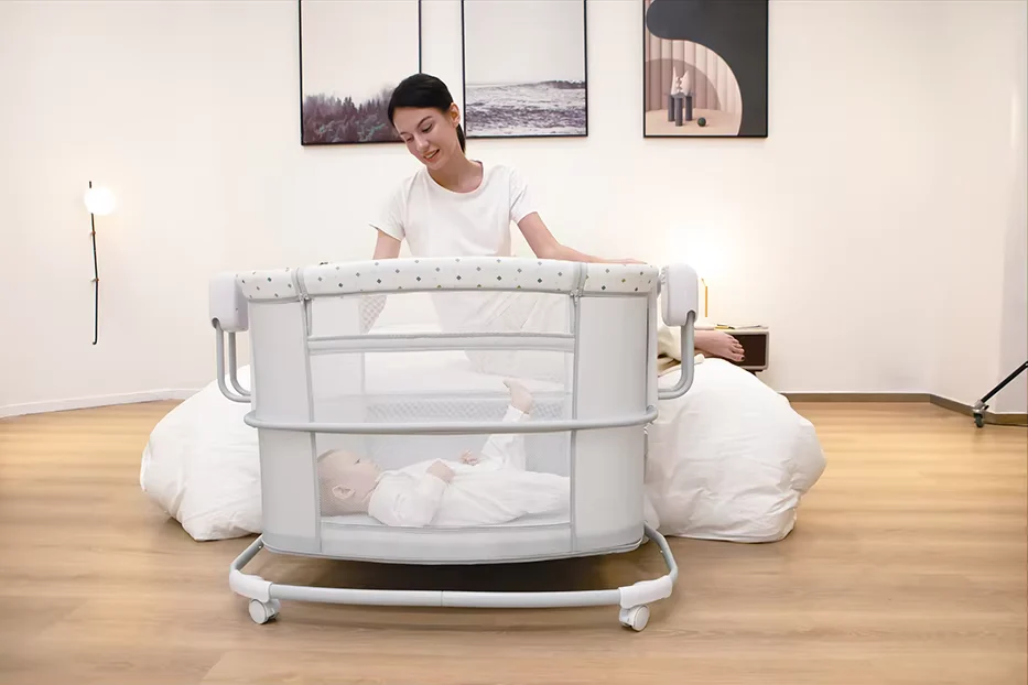 Mastela Baby Bedside 3in1 Electric Swing Mocha Purple Grey - Image 11