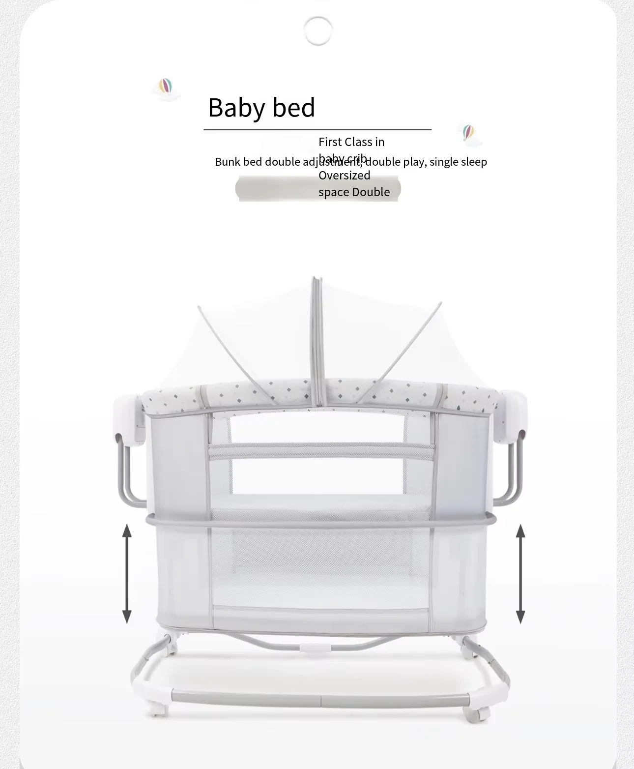 Mastela Baby Bedside 3in1 Electric Swing Mocha Purple Grey - Image 14