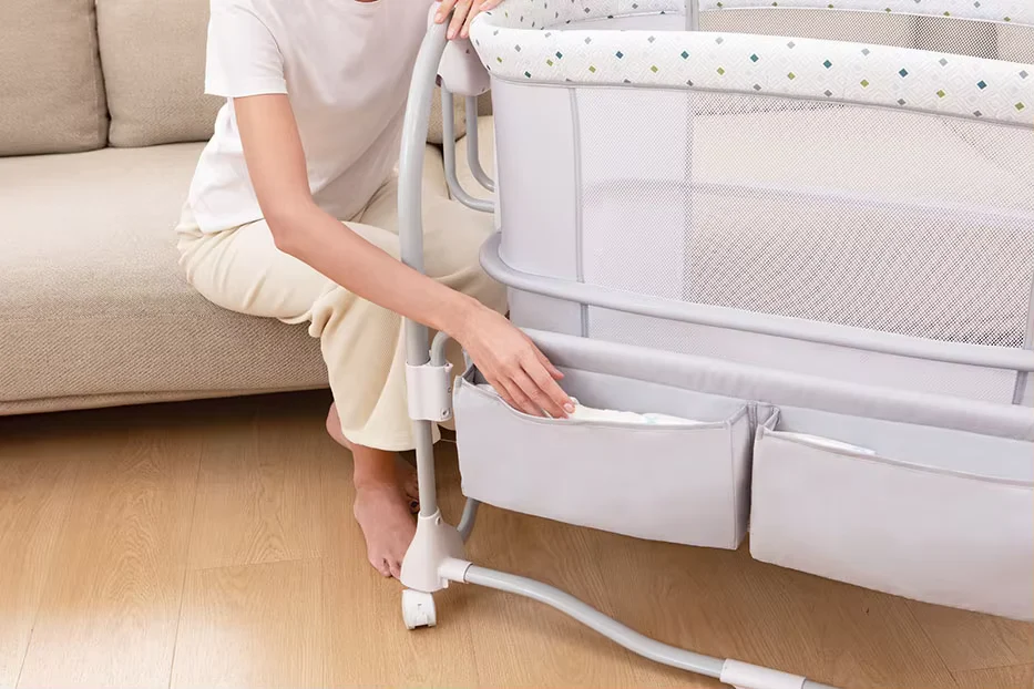 Mastela Baby Bedside 3in1 Electric Swing Mocha Purple Grey - Image 8