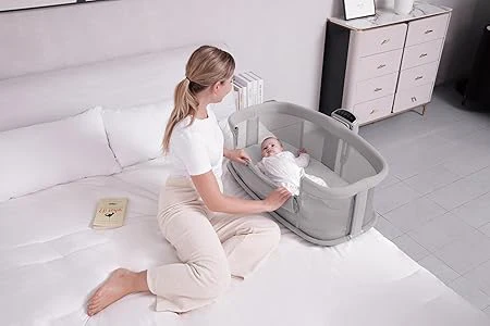 Mastela Starlight Baby Cradle Grey - Image 3