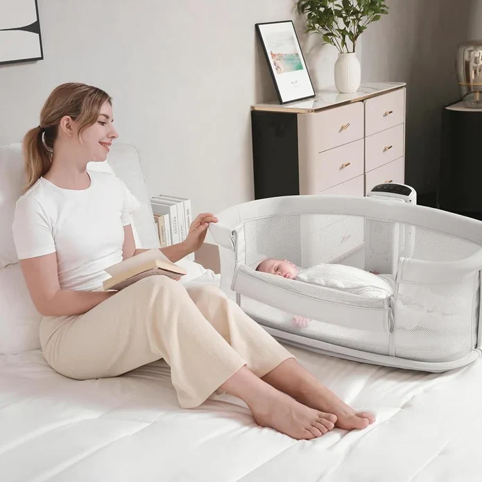 Mastela Starlight Baby Cradle Light Grey - Image 3