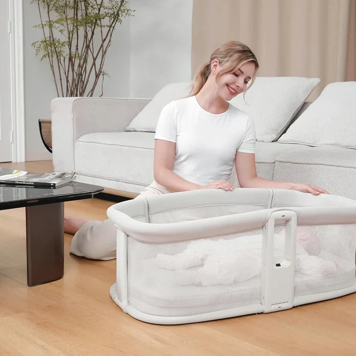 Mastela Starlight Baby Cradle Light Grey - Image 4