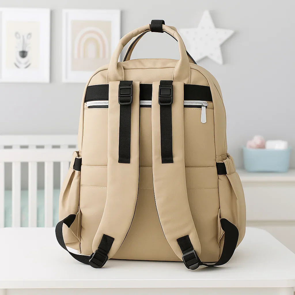 Multi-Purpose Travel & Diapers Bag Brown - MomEase - Image 2