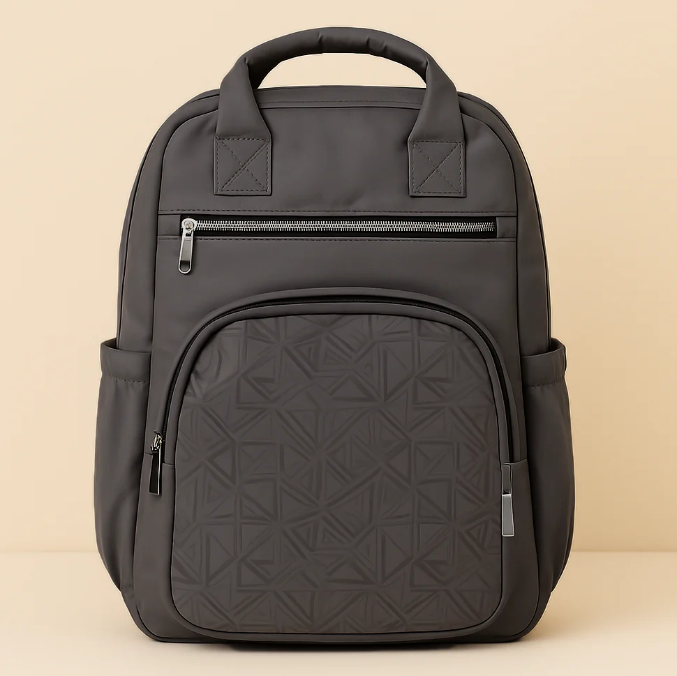 Multi-Purpose Travel & Diapers Bag Dark Grey - MomEase